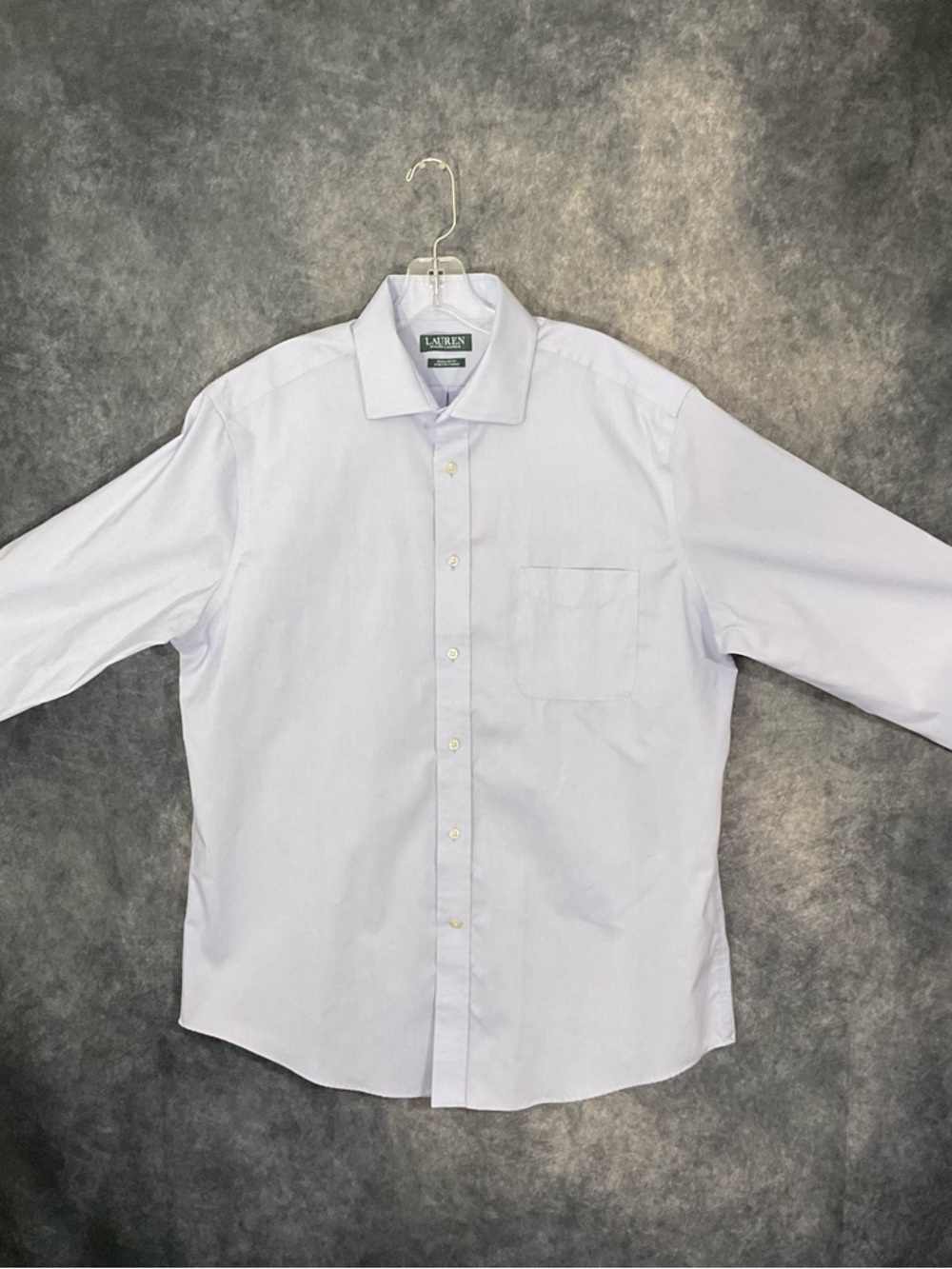 Ralph Lauren Men's Light Blue Button-Up Dress Shirt